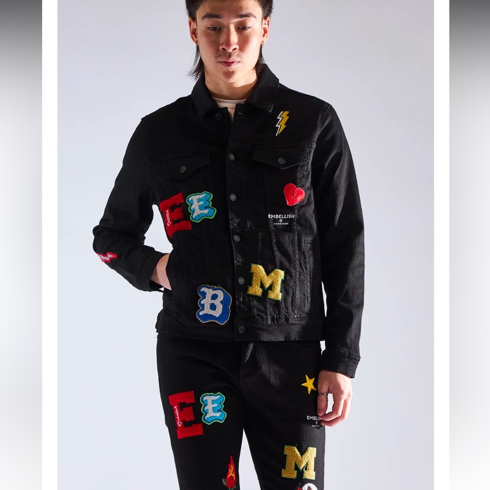 New Devin Denim Jacket (Black) size XL